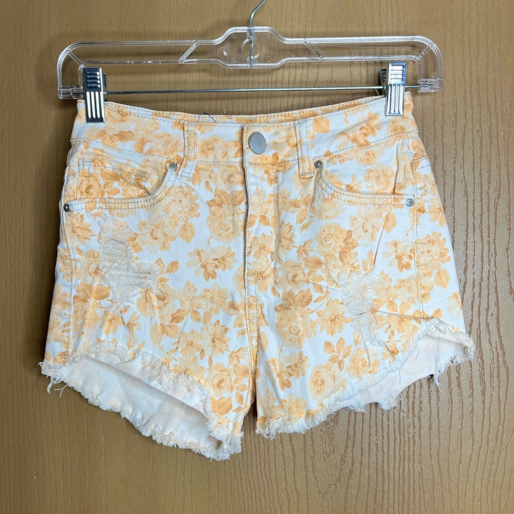 Floral Orange Women's Shorts